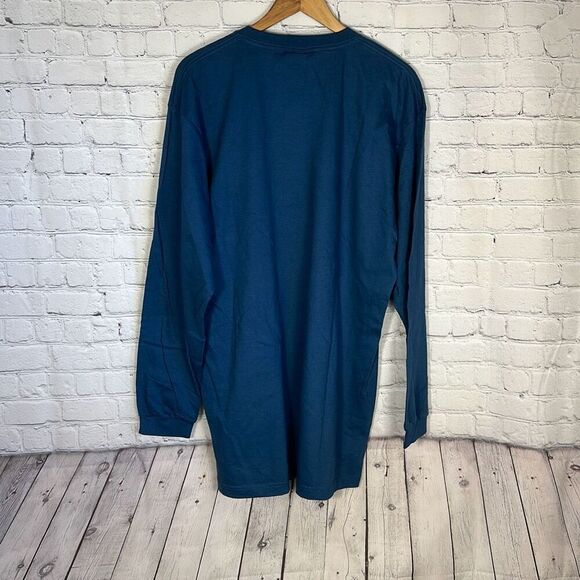 Marithe Francois Girbaud Blue Long Sleeve T Shirt L Large Cotton - Picture 4 of 6